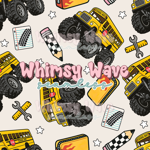 Back to school Monster truck (2 colorways)