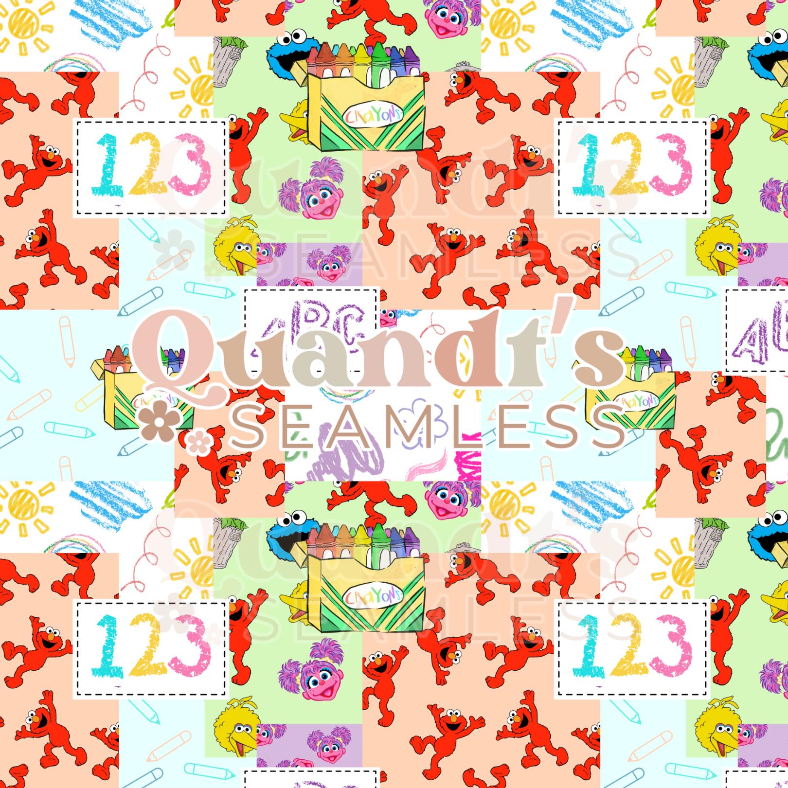Elmo Patch - website exclusive – Whimsy Wave Seamless