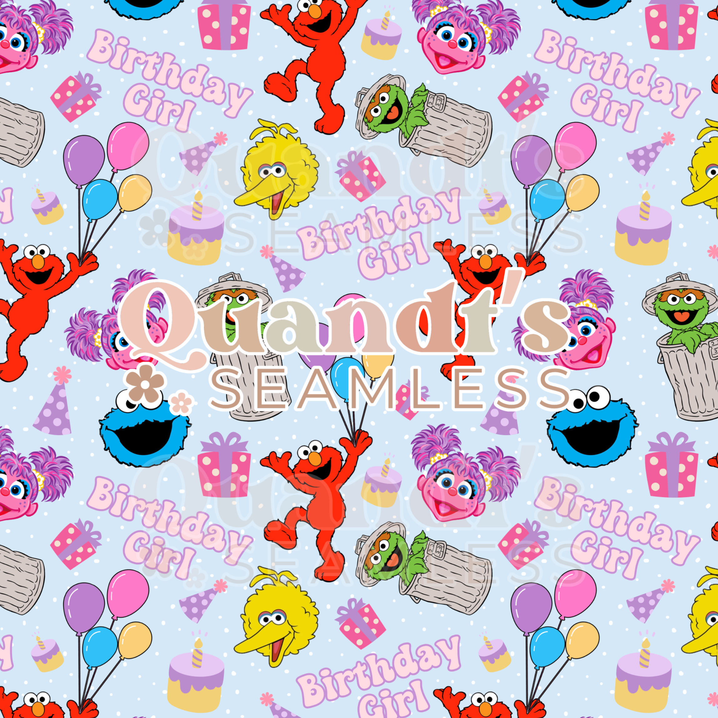Elmo Birthday – Whimsy Wave Seamless
